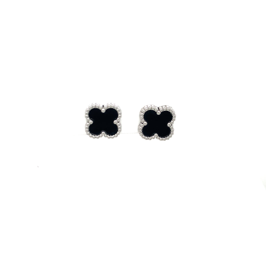 Clover Earrings - Black - 2 colours