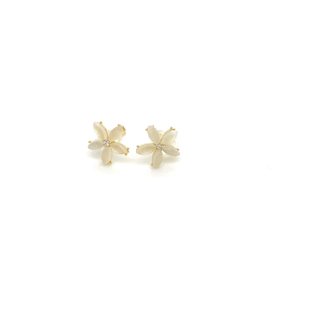 Flower Gold  Earrings