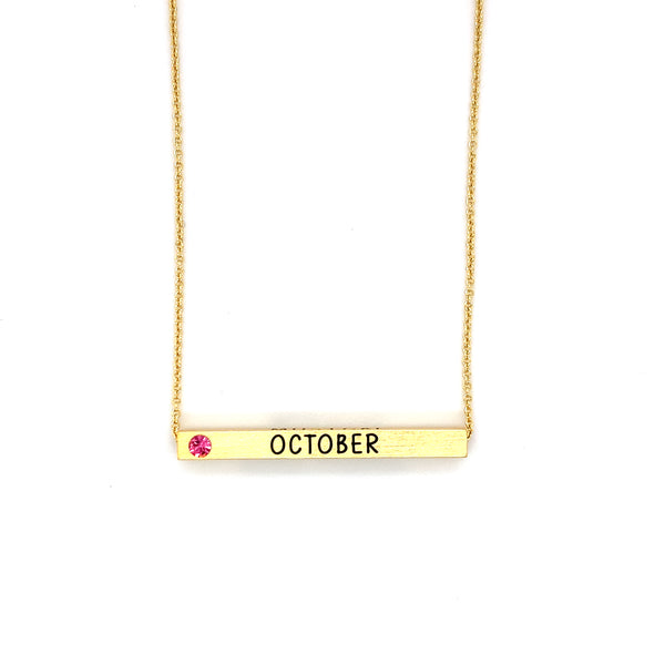 Ginger Moon October Bar Necklace