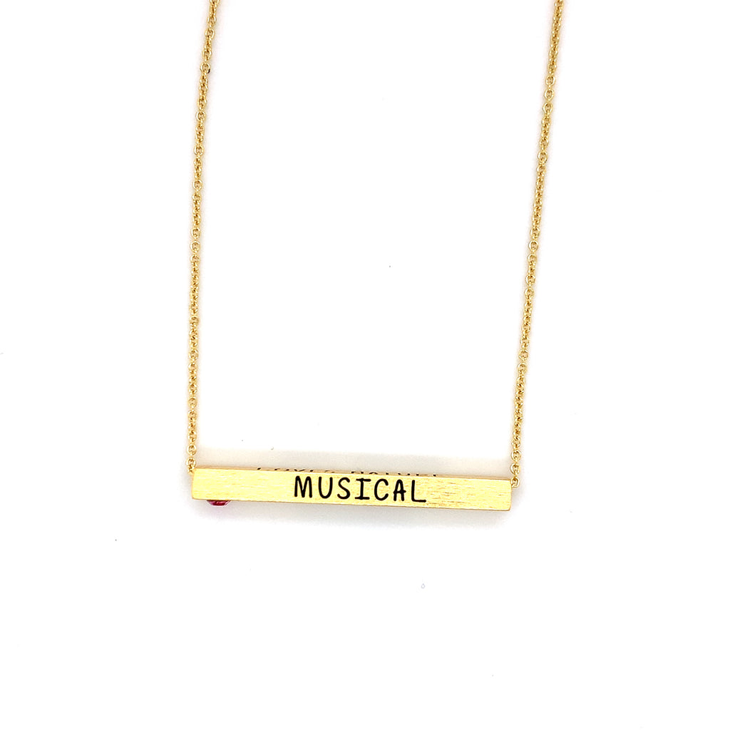 Ginger Moon October Bar Necklace