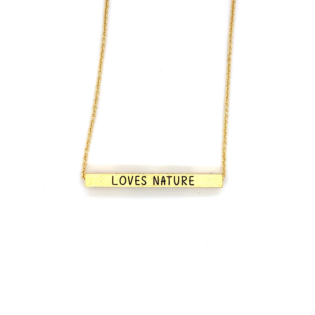 Ginger Moon October Bar Necklace