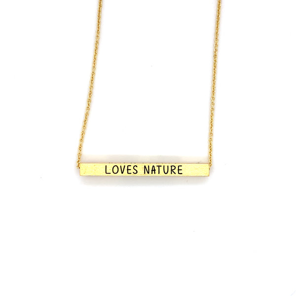 Ginger Moon October Bar Necklace