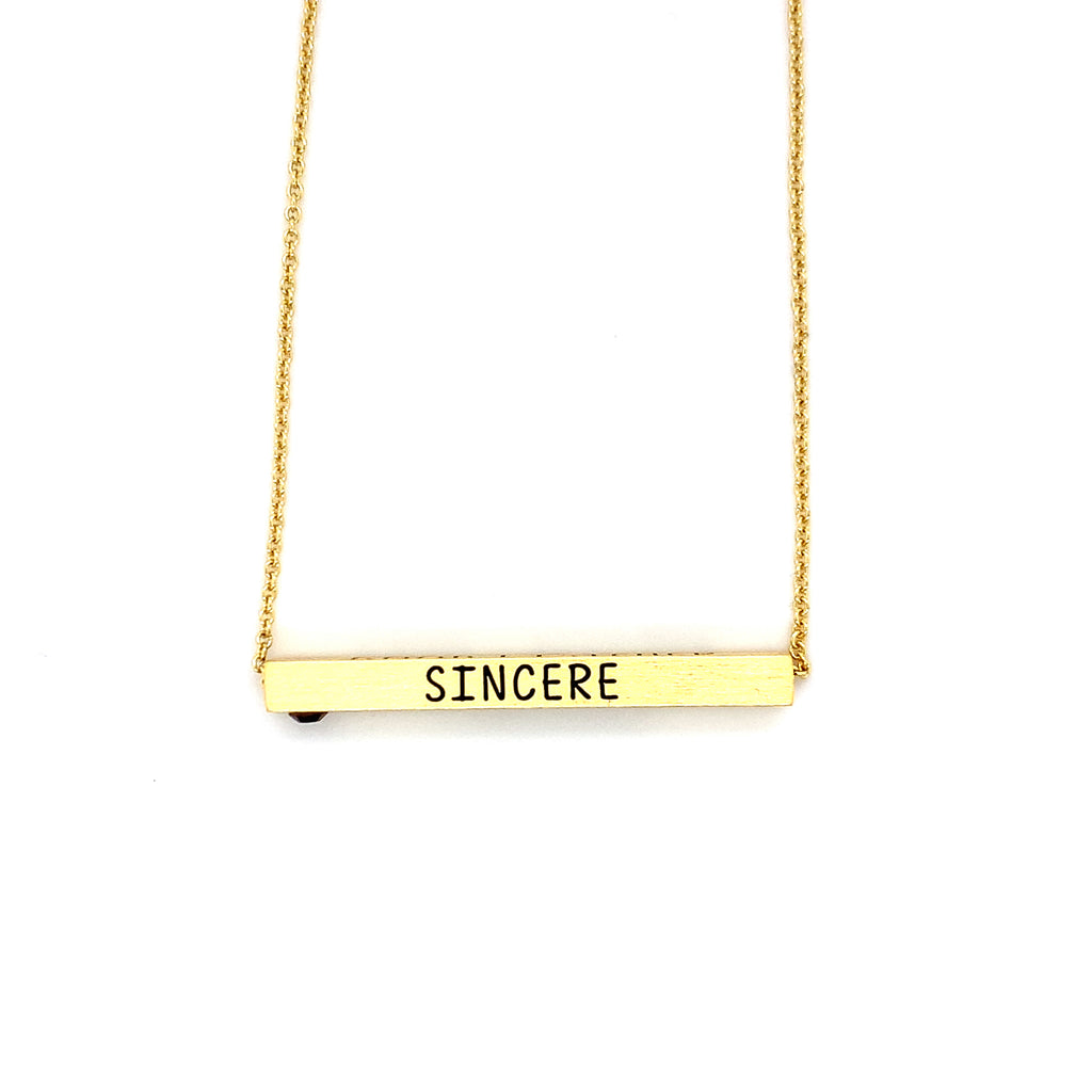 Ginger Moon February Bar Necklace