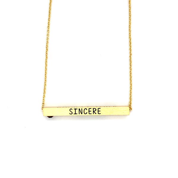 Ginger Moon February Bar Necklace