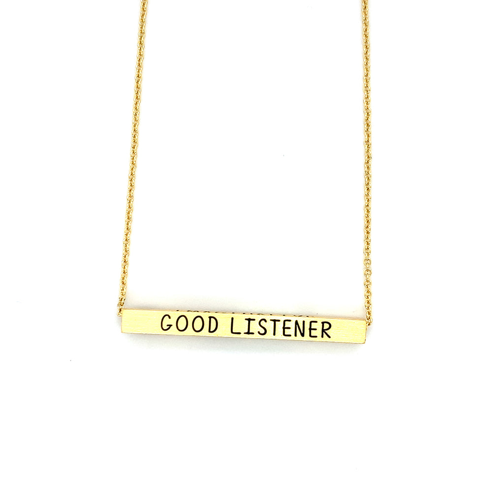 Ginger Moon February Bar Necklace