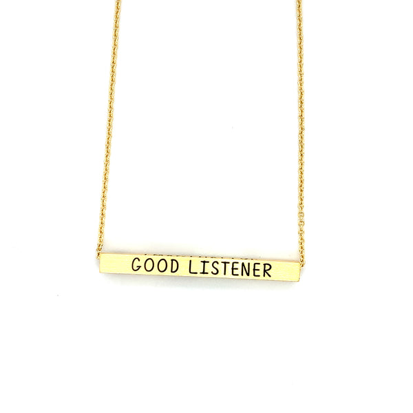 Ginger Moon February Bar Necklace