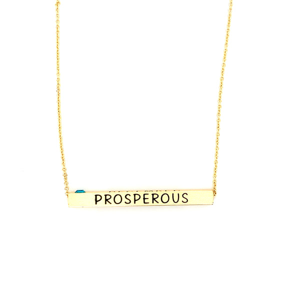 Ginger Moon December Bar Necklace