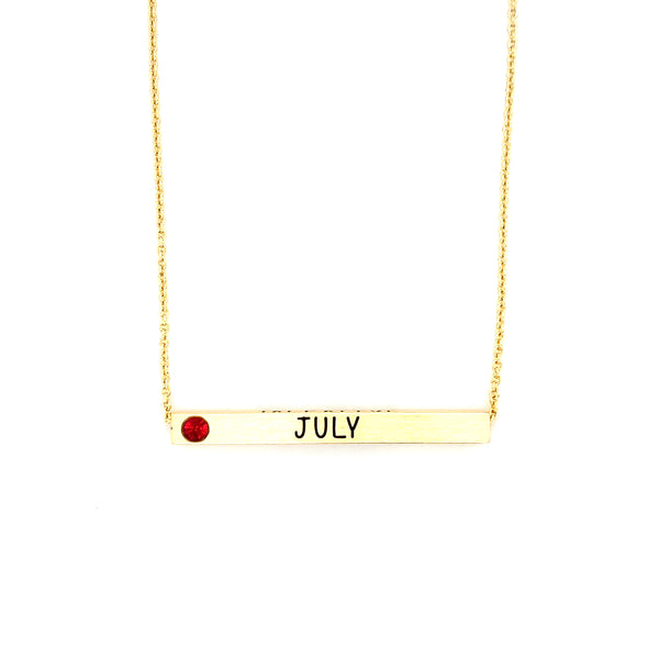 Ginger Moon July Bar Necklace