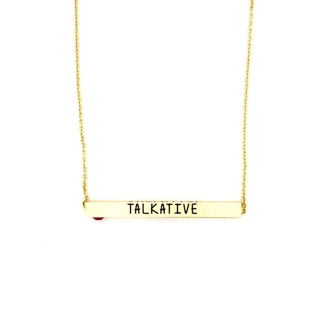 Ginger Moon July Bar Necklace