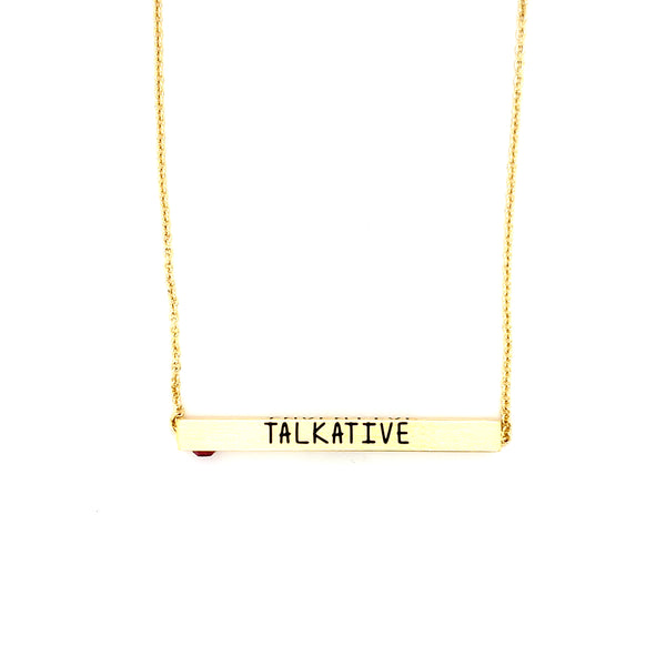 Ginger Moon July Bar Necklace