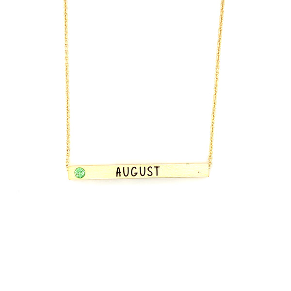 Ginger Moon August Bar Necklace