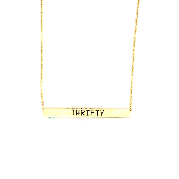 Ginger Moon August Bar Necklace