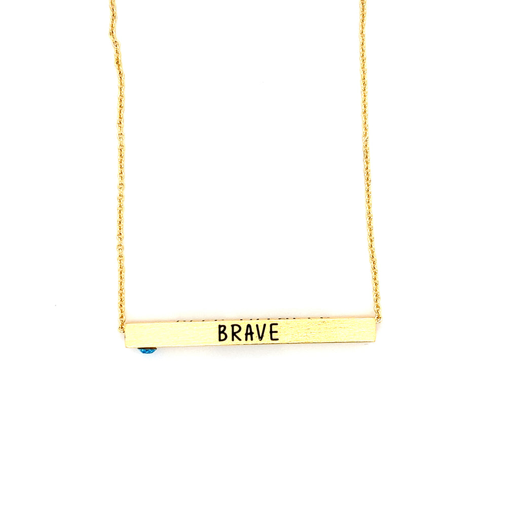 Ginger Moon March Bar Necklace