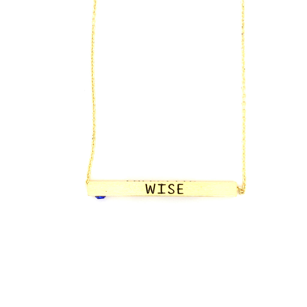 Ginger Moon September Bar Necklace