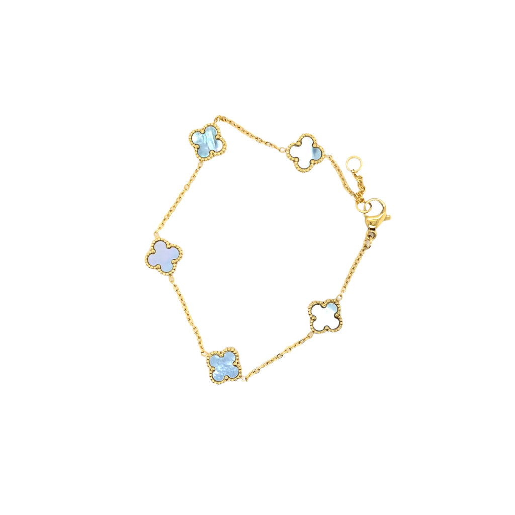 Clover Bracelet - Blue MOP Shell - 2 colours