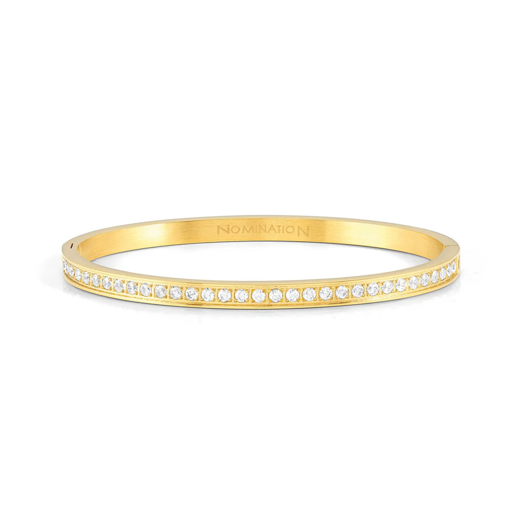 Pretty Bangles:  White CZ