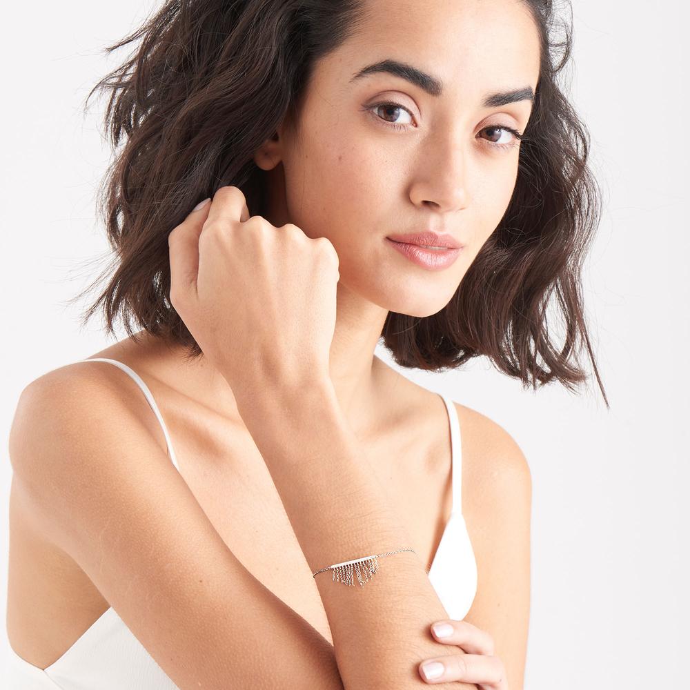 Fringe  - Fall Silver Bracelet