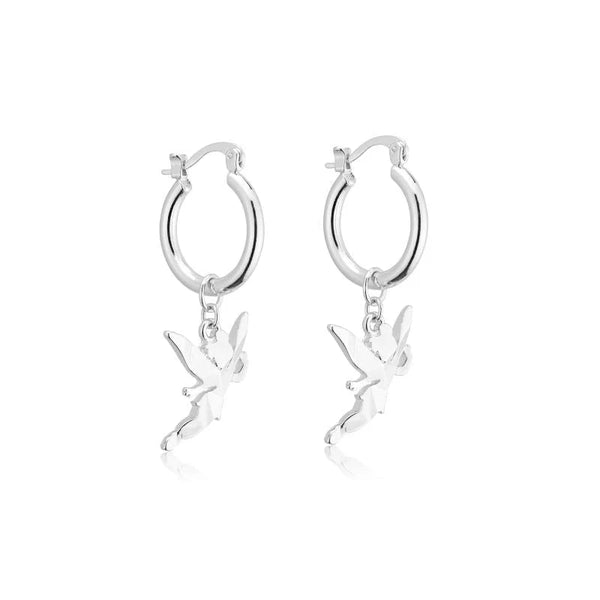 Tinkerbell Charm Hoop Earrings