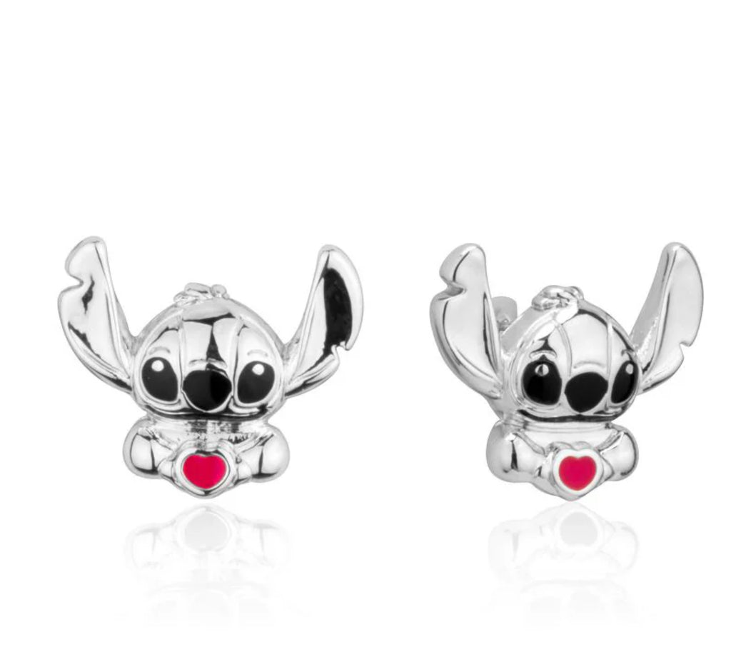 Disney - Lilo & Stitch Silver Heart Stud Earring