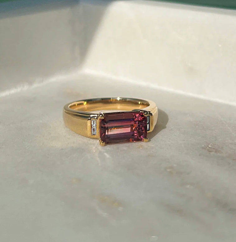 Rebecca Pink Tourmaline Ring