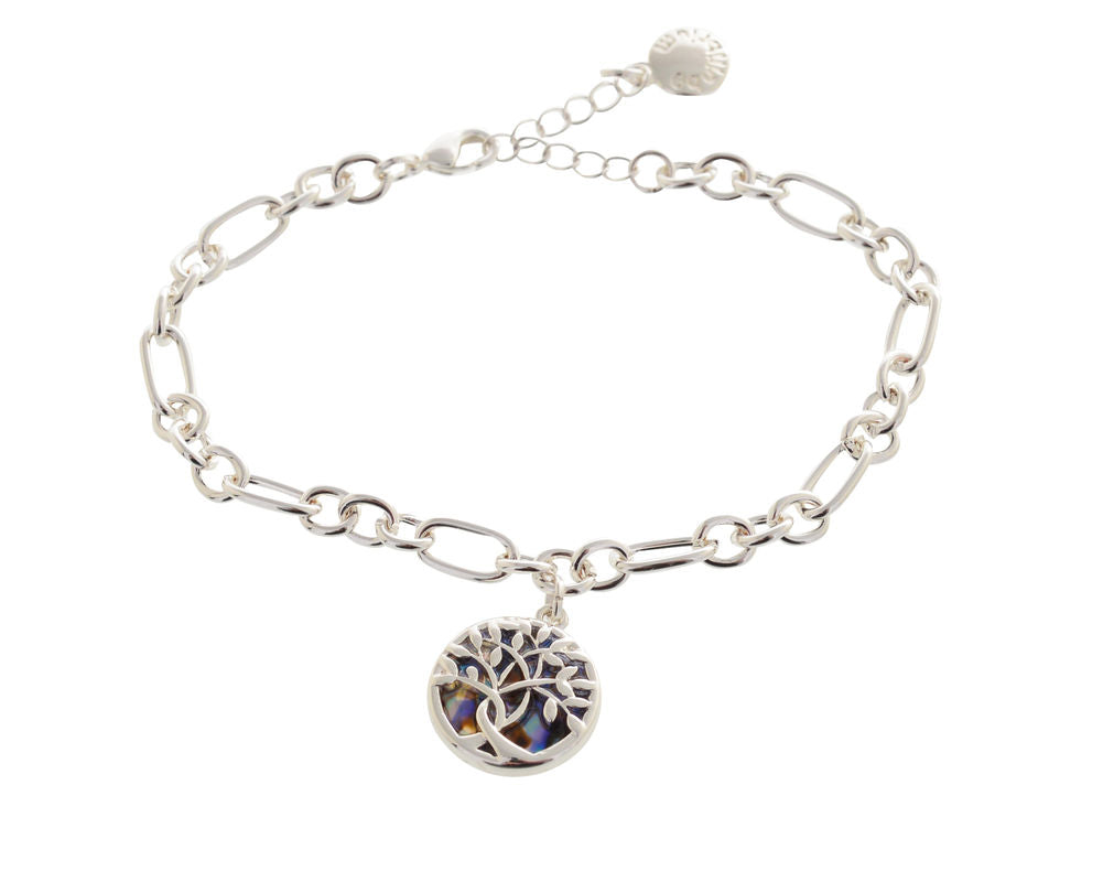 Equilibrium - Paua Shell Tree of Life Bracelet