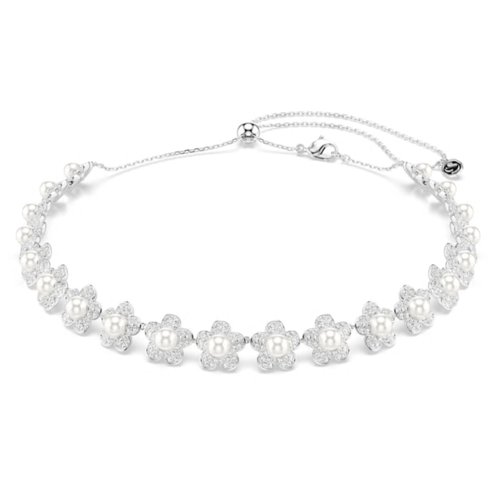 2026 Capsule Ariana Grande: Star Crystal Pearl & White Round Cuts Crystals Silver Choker