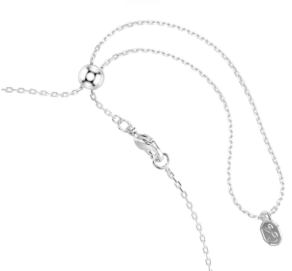 Mesmera: White Marquise Cut Crystals Silver Choker