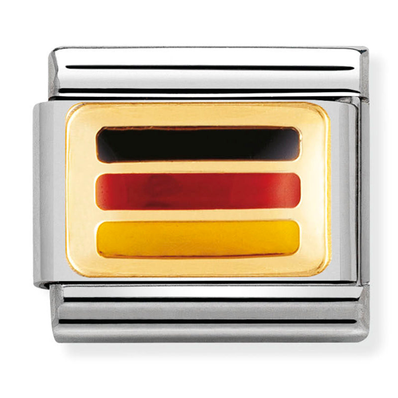 Europe Flag - Germany Gold Charm