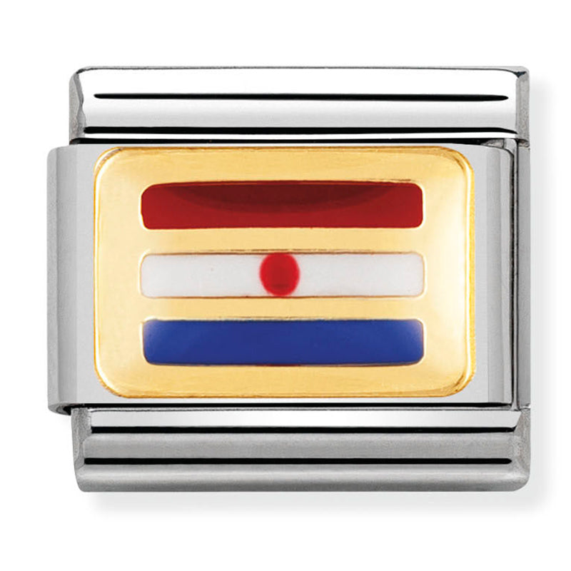 Europe Flag - Croatia Gold Charm