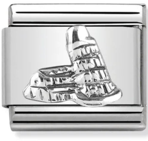 Travel - Tower of Pisa Relief (Italy) Silver Charm