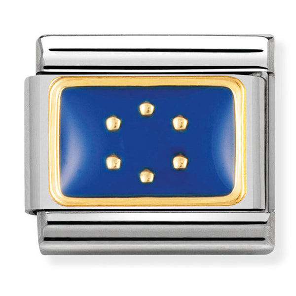 Europe Flag - European Union Gold Charm