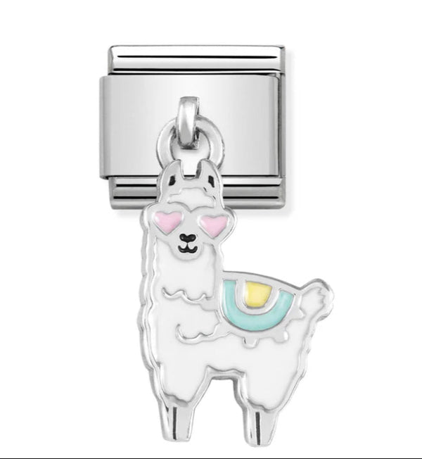 Dangle - Llama Silver Charm