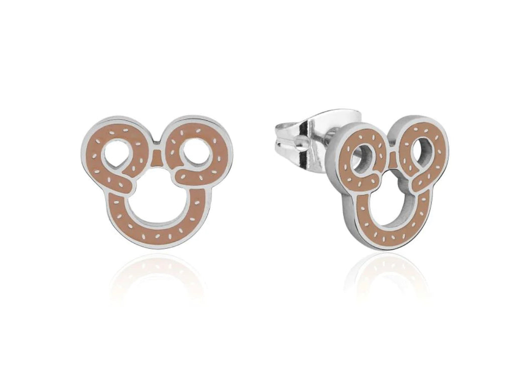 ECC Mickey Mouse Pretzel Enamel - Stud Earrings & Necklace