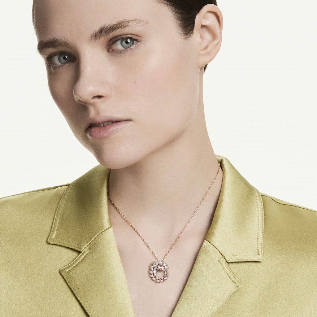 Mesmera: White Marquise Cut Crystal Pendant - 2 Colours
