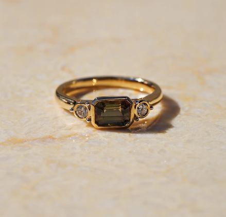 Isabella Watermelon Tourmaline Ring