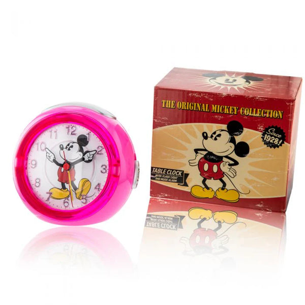 Mickey Mouse Pink Alarm Clock