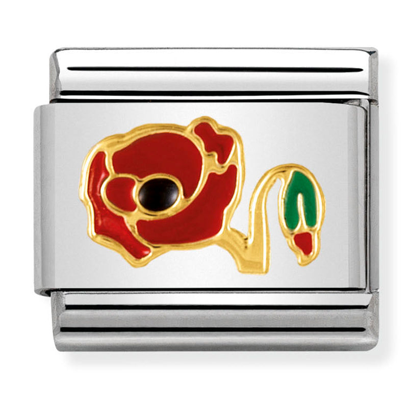 Nature - Poppy Gold Charm