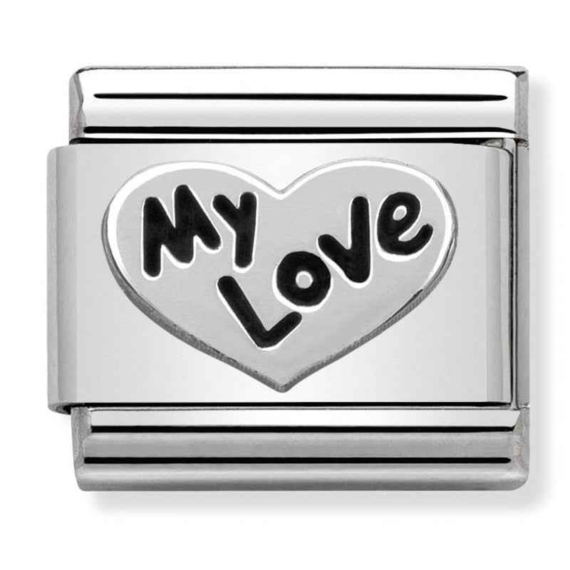 Love - My Love Heart Silver Charm
