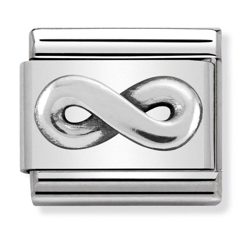 Love - Infinity Silver Charm