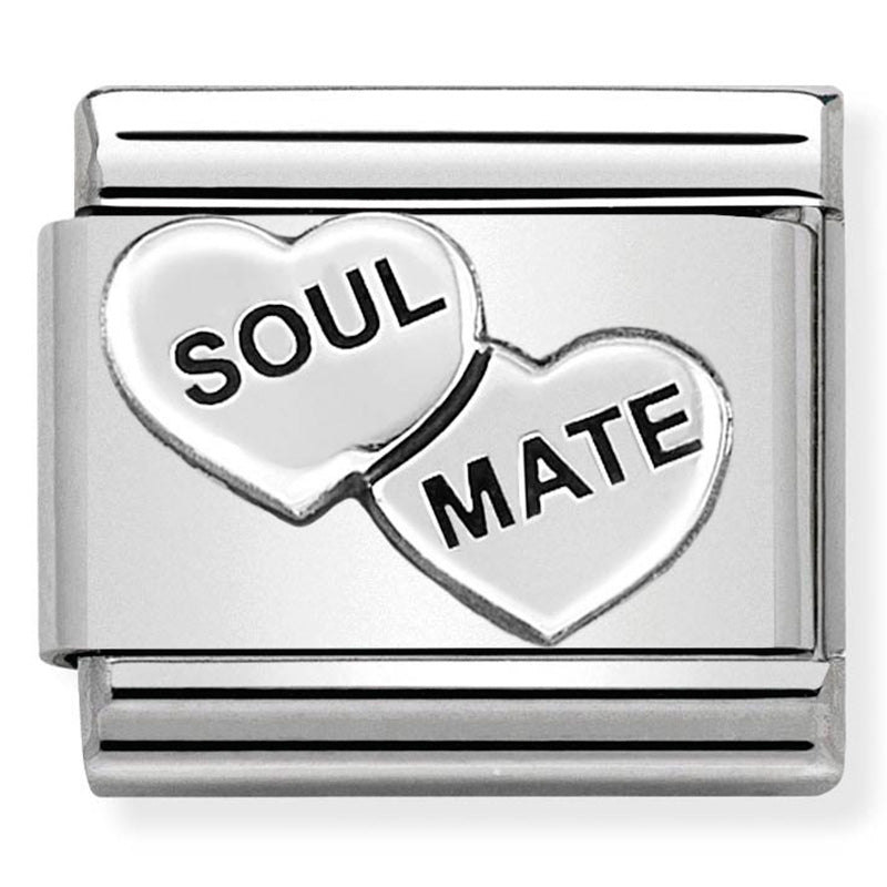 Love - Soul Mate Heart Silver Charm