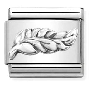 Symbol - Feather Silver Charm