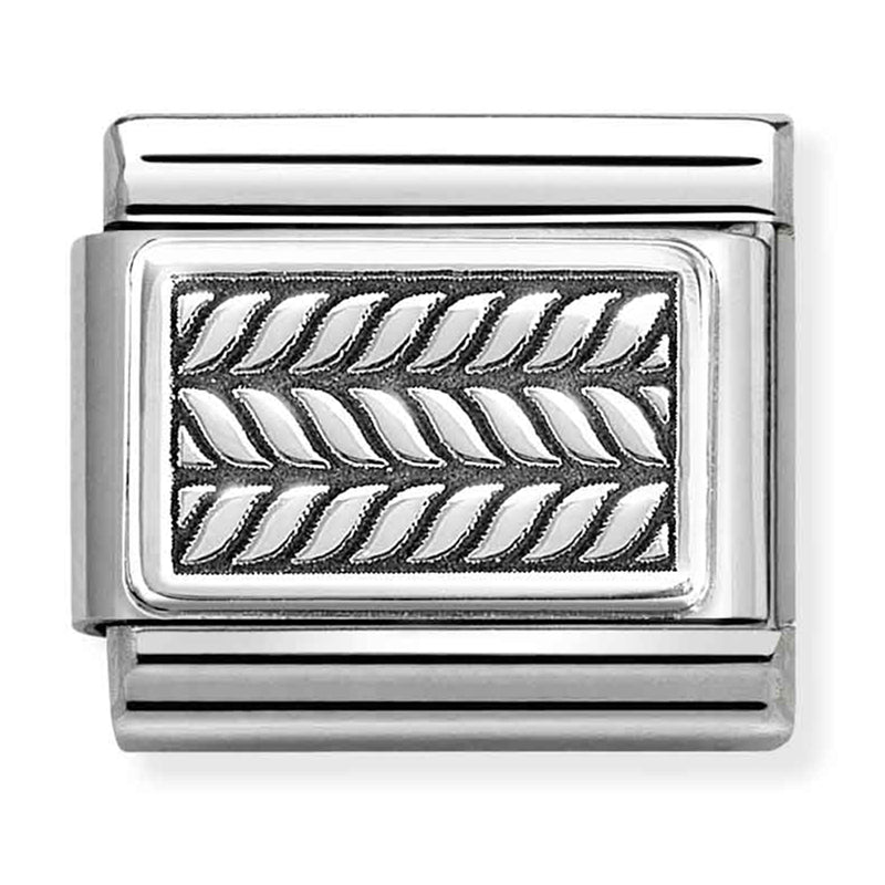 Symbols - Chains Oxidised Silver Charm