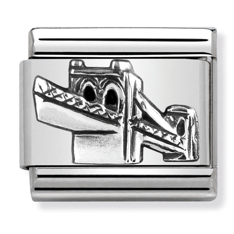Travel - Skyline Brooklyn Bridge Relief (New York) Silver Charm