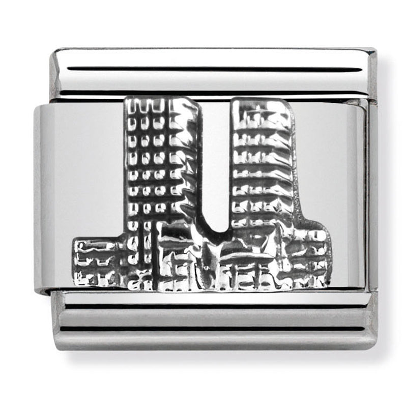 Travel - Twin Towers Relief (New York) Silver Charm