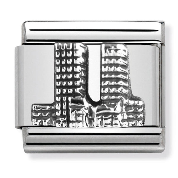 Travel - Twin Towers Relief (New York) Silver Charm