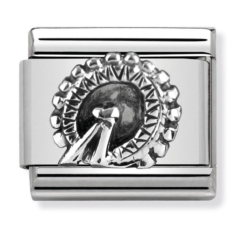 Travel - London Eye Relief (England) Silver Charm