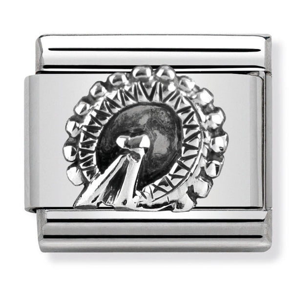 Travel - London Eye Relief (England) Silver Charm