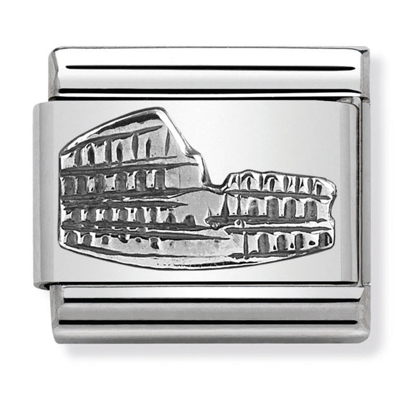 Travel - Colosseum Relief (Rome) Silver Charm