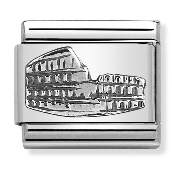 Travel - Colosseum Relief (Rome) Silver Charm