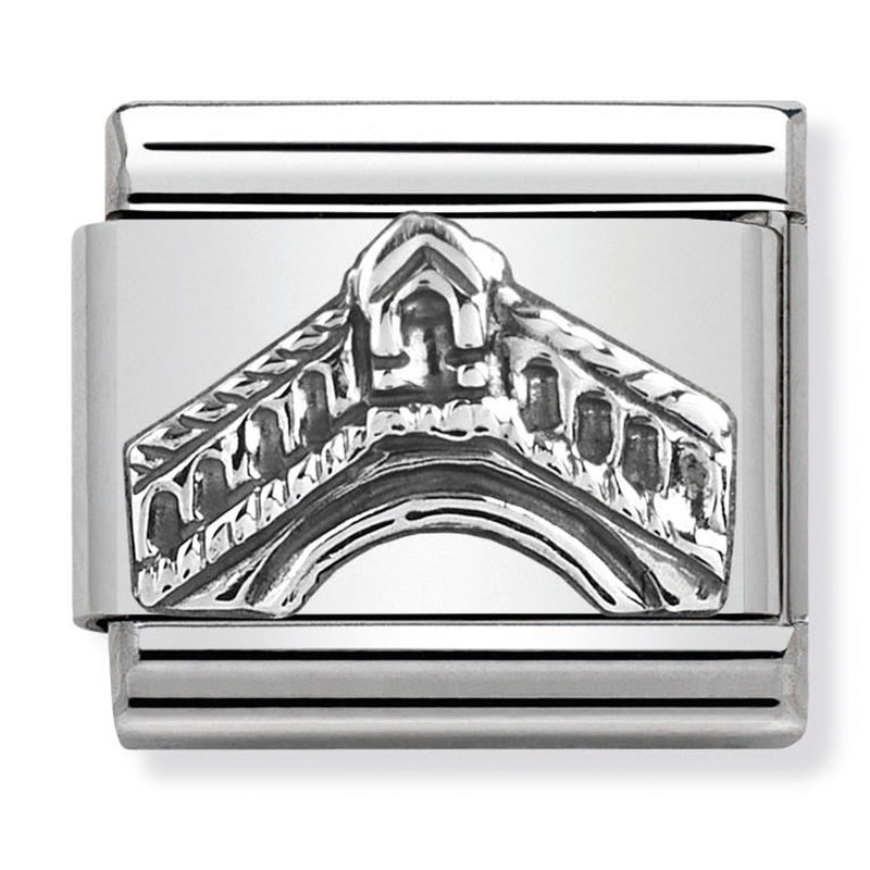 Travel - Rialto Bridge Relief (Italy) Silver Charm